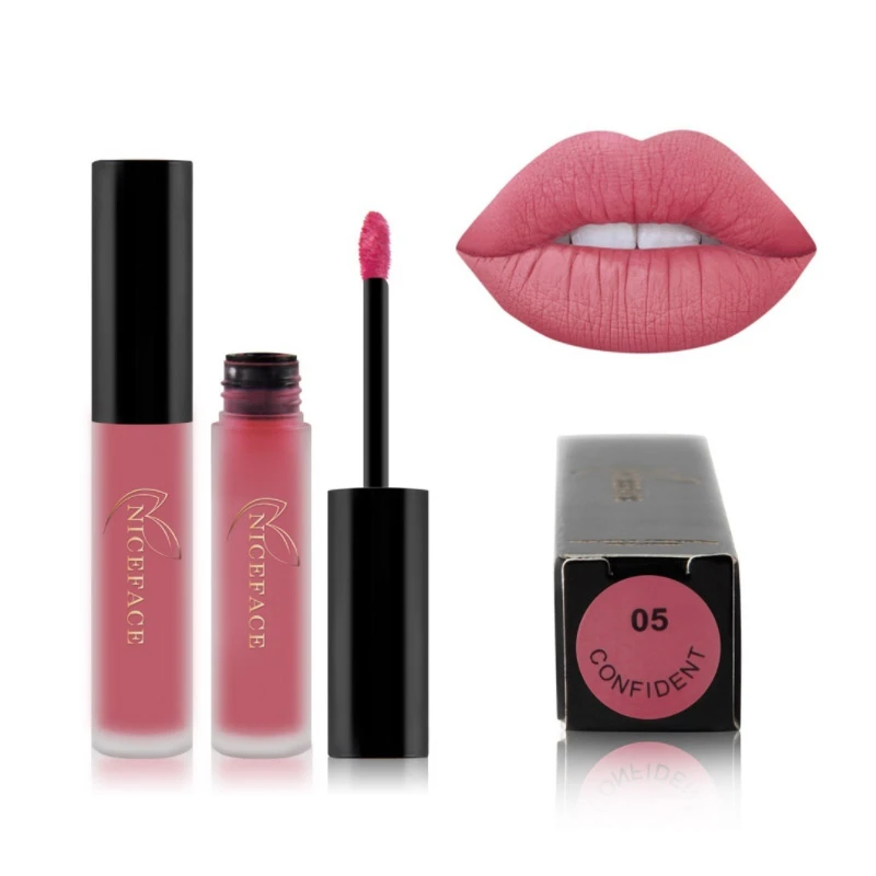 Блеск для губ NICEFACE матовый жидкий водостойкий |