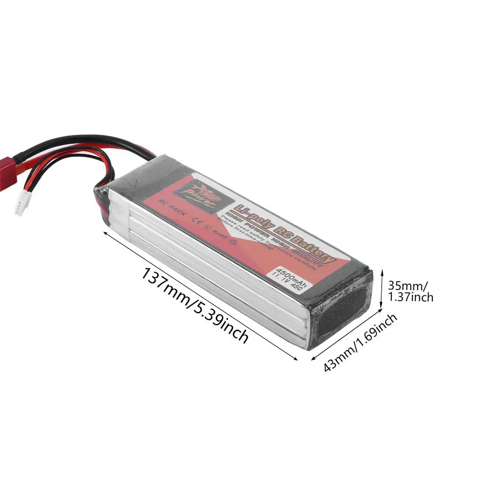 

ZOP Power 14.8V 45C 4500mAh T Plug XT60 Plug FL9044127 Lipo Battery Rechargeable Battery For RC Racing RC Aircraft