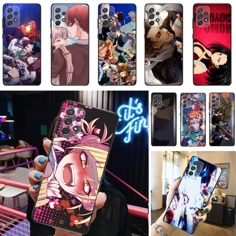 

My Hero Academia Tomura Boku Bakugou Katsuki Dabi Shigaraki Todoroki Shouto Phone Case For Samsung Galaxy A52 4G 5G A72 Coque