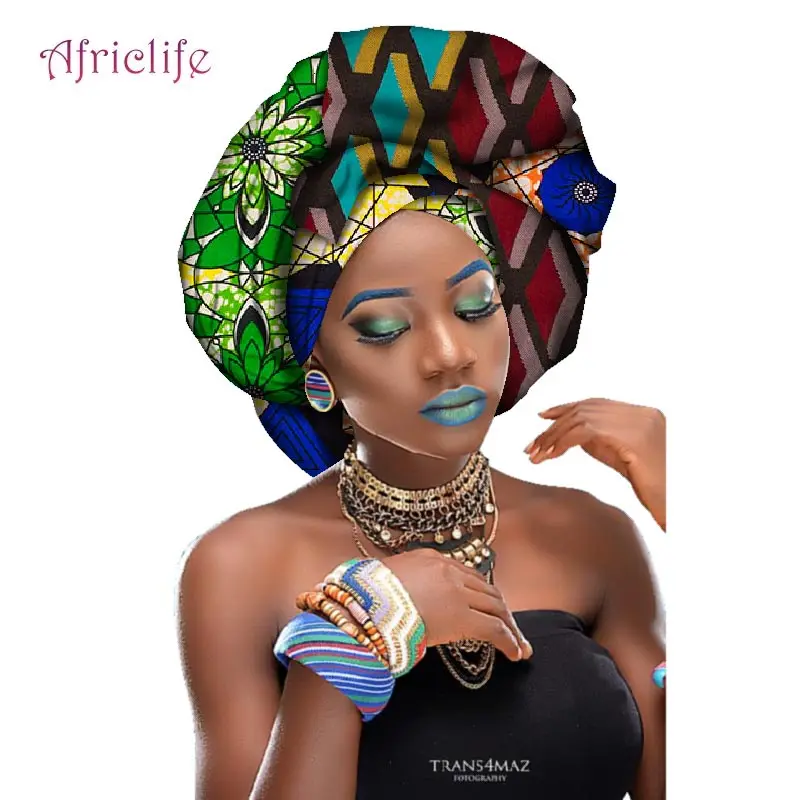 Африканский Анкара головной обруч много цветов из Headtie Воск для печати длинный