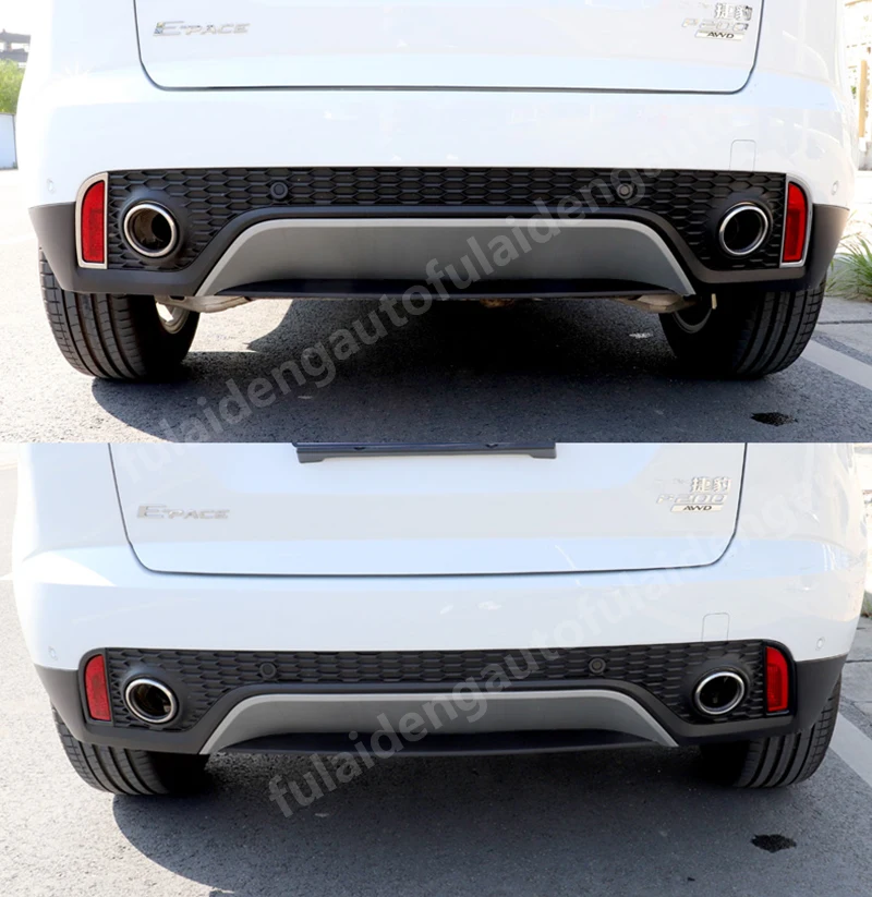 2 шт. для Jaguar E-PACE 2018-2019 Новый Нержавеющая сталь автомобиля задний противотуманный