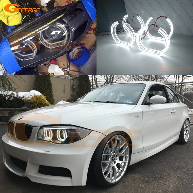 Для BMW 1 серия E82 E88 E87 E81 отличный ультра яркий DTM Стиль led Ангельские Глазки halo