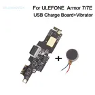Новая оригинальная зарядка док-станции с портом USB порт платы с гибкий кабель гидромотора вибратора аксессуары для Ulefone Power 77E мобильного телефона