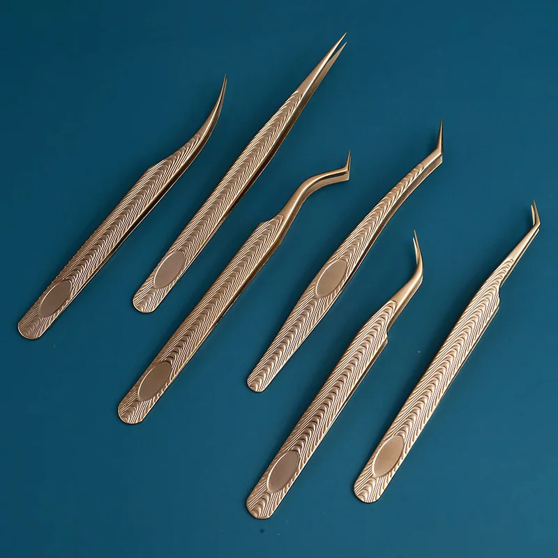 

Stainless Steel Ultra Fine Eyelash Tweezers New High Quality False Eyelash Extension Tool Lash Grafting Tool Make Up Accessories