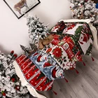 Рождественское украшение для стола, нескользящая скатерть для стола, коврик с флагом, скатерть, товары для рождевечерние