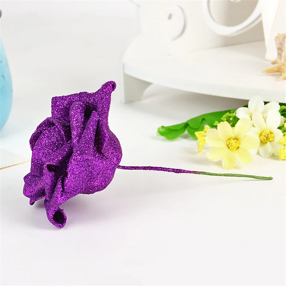 Искусственный цветок розы 6 шт Поддельные Красный Домашний Декор Пена PE | Дом и