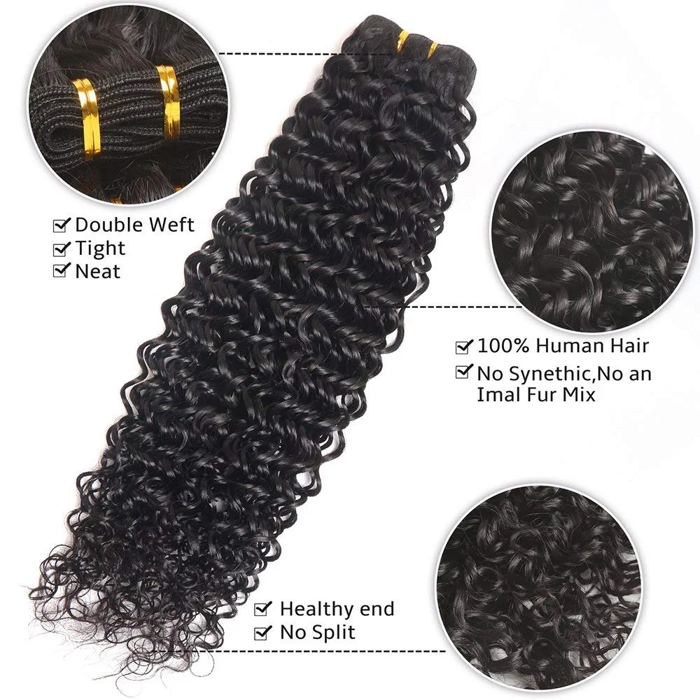 Сапфировые волосы, водная волна, пряди с закрытием, кудрявые бразильские человеческие волосы, пряди с закрытием, норковые бразильские волосы, волнистые пряди