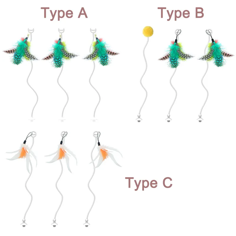 Перо в виде кошачьих палочек 3 шт.|Игрушки для кошек| |