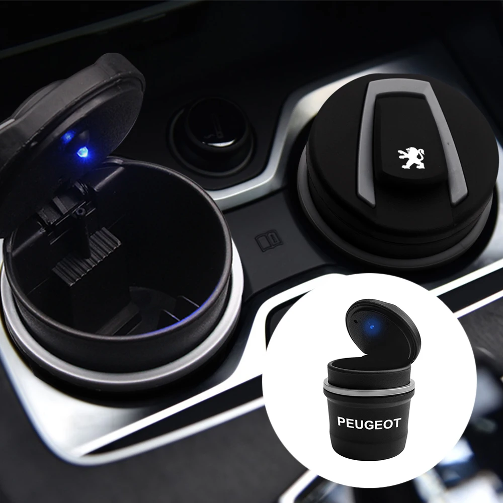 1 шт. Автомобильный светодиодный пепельница для мусора хранения монет чашки кофе
