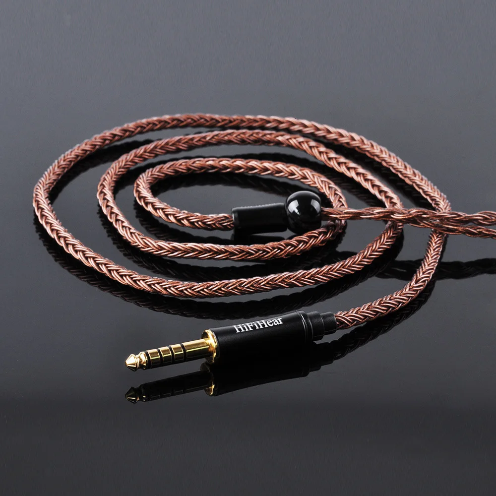 HIFIHEAR 16 Core посеребренный кабель 2,5/3,5/4,4 мм сбалансированный кабель для обновления наушников с MMCX/2Pin для плотным верхним ворсом KZ ZST AS10 CCA HQ8 лампа указателя