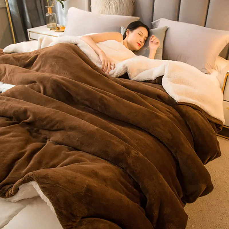 Зимнее Флисовое одеяло MIDSUM s толстое теплое мягкое для дивана покрывало кровати
