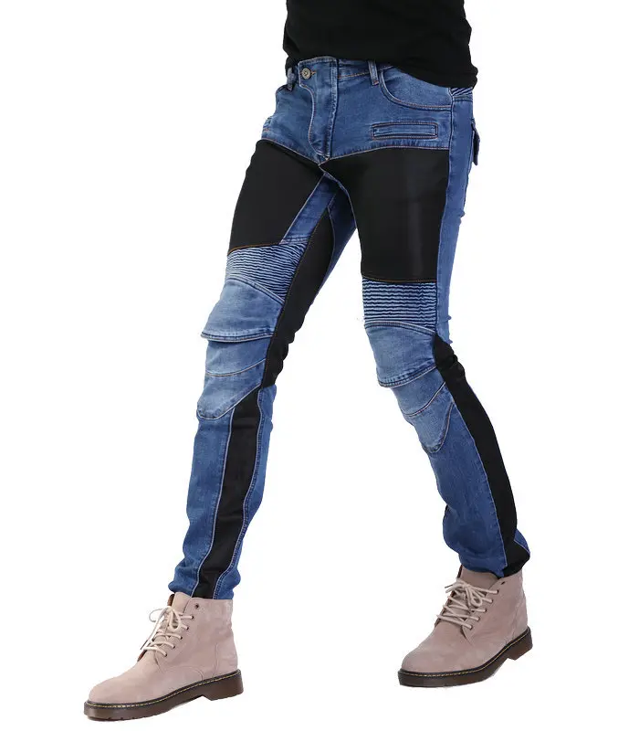 Прямые джинсы для езды на мотоцикле брюки мотокросса снаряжение гоночные летние