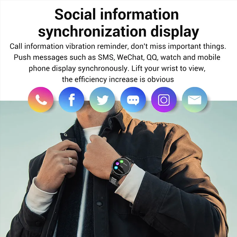 

Full Touch Digital Watch Men Sport Watches Electronic LED Male Wrist Watch For Men Clock Waterproof Wristwatch Bluetooth Hour