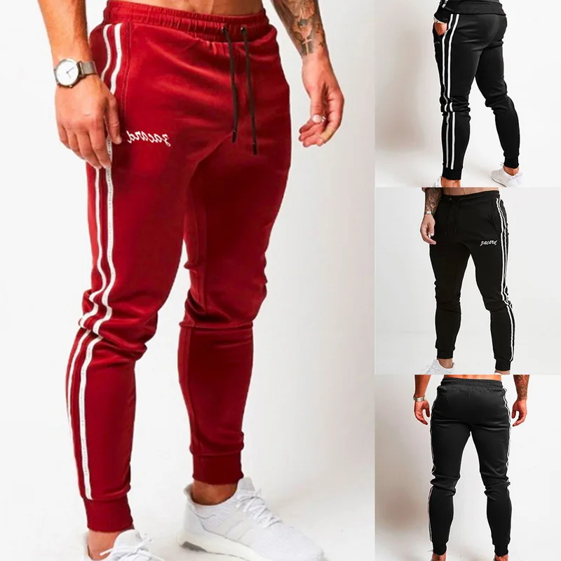 Men's Jogger Sporting Pants Pockets Autumn Winter Sweatpants Classic Casual Black Jogger Sweatpants Breathable Slim Men Trousers