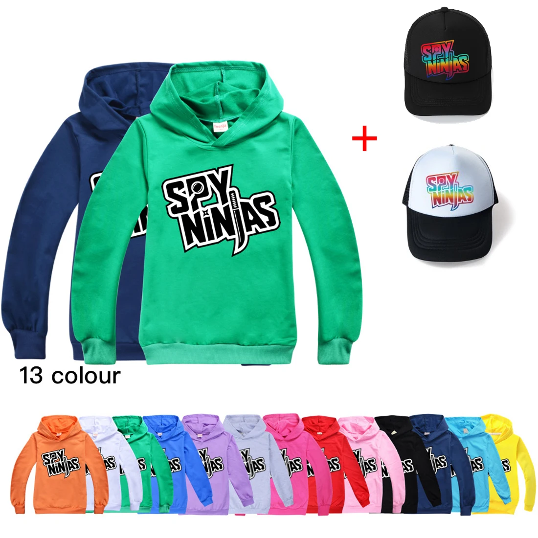 

Детские толстовки с мультяшным ниндзя, футболки, хлопковая осенняя одежда для мальчиков, рубашки для девочек-подростков, аниме, одежда для к...