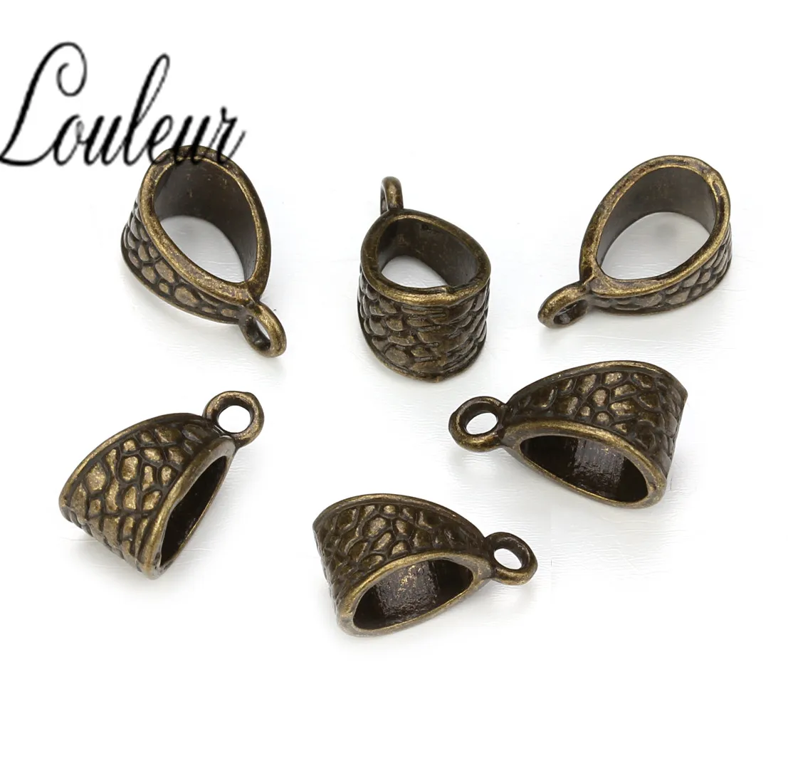 30 шт./лот античная бронза/серебряный цвет Подвеска застежка ожерелье соединитель