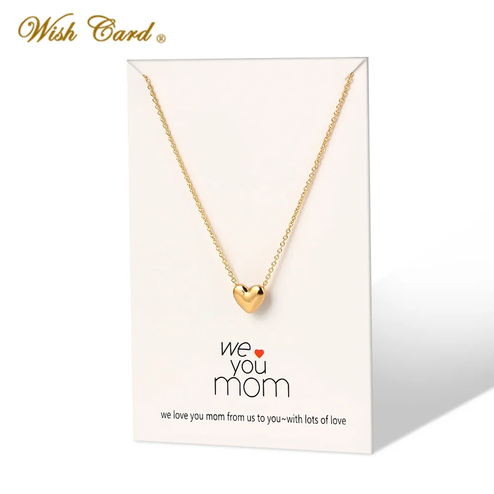 Подарочное ожерелье с кулоном в виде маленького сердца для женщин цепочка из