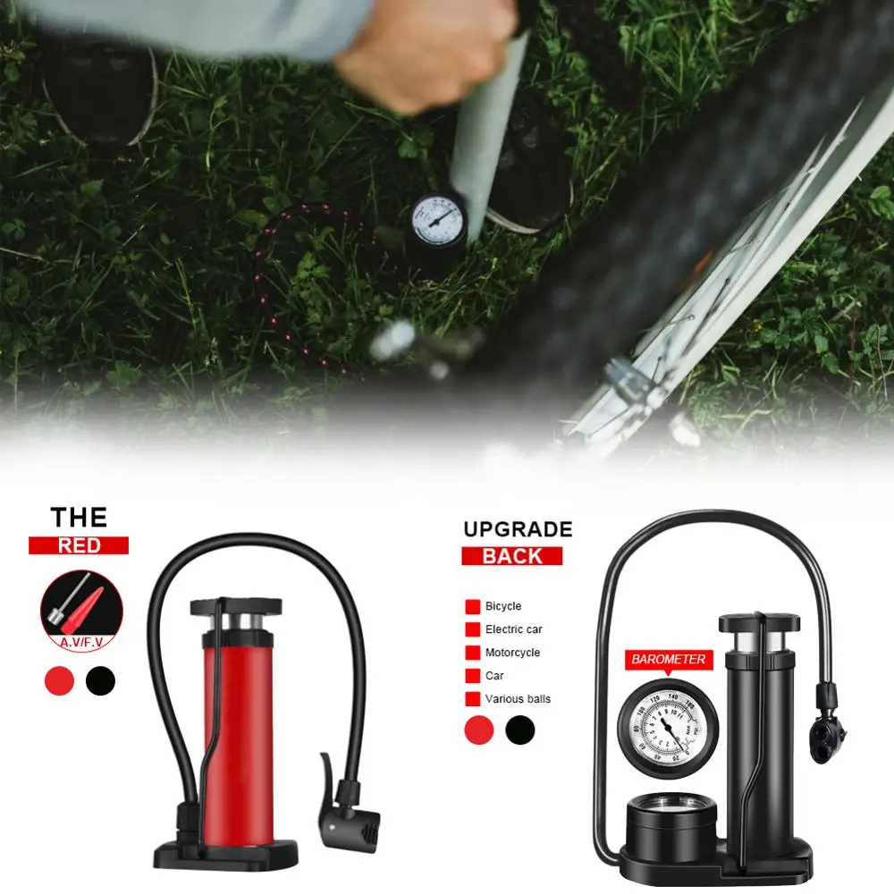 

Ultra-light MTB Bike Pump Portable Cycling Inflator Foot High Pressure Bicycle Pump for Bike, Football, Yoga Ball, Air Pump Toy