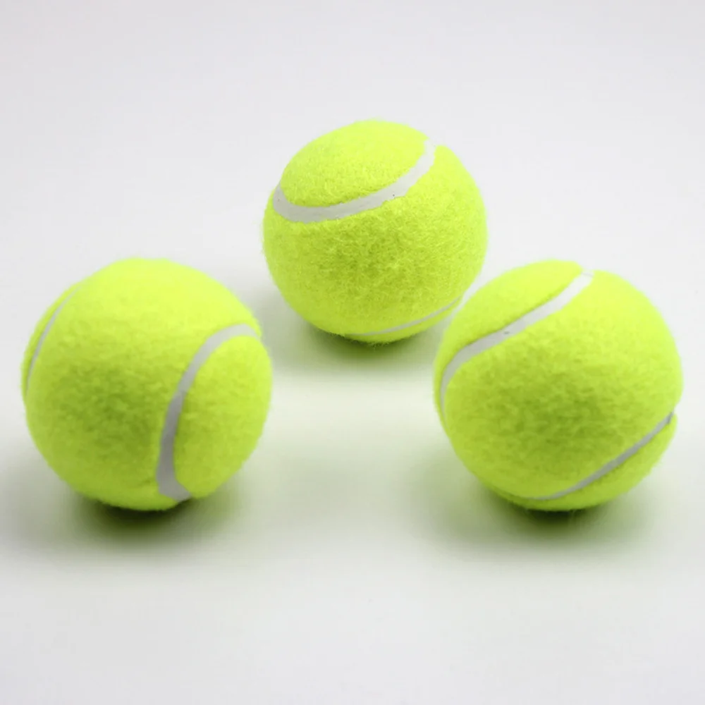 

3pcs High Elasticity Tennis Balls Practice Tennis Balls Heavy Duty Tennis Balls