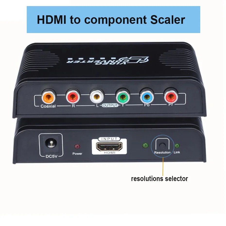 Совместимому с HDMI к RGB VGA 5RCA компонент конвертер Ypbpr аппарата для снятия зубного