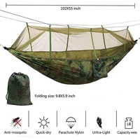 campinggarden hammock with mosquito net outdoor furniture portable hanging bed strength parachute fabric sleep swing dropship