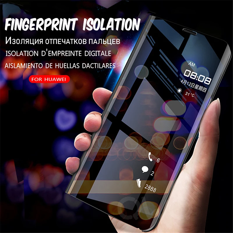 Зеркальный чехол для телефона huawei P20 P30 Lite Pro mate 20 10 20X P Smart 2019 Защитная крышка honor 9