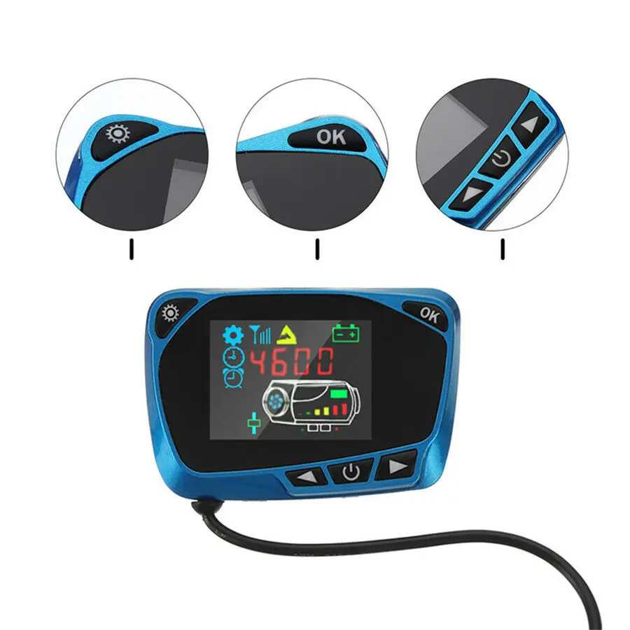 Синий таймер уровня топлива с ЖК дисплеем 12 В/24 В|Управление кондиционером и