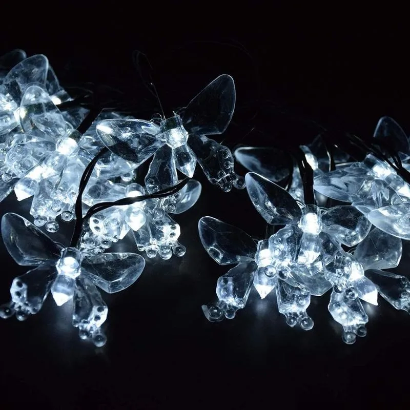 

Solar Butterfly Lights String Led Fairy Lights Garland Waterproof Lights Decoration Garden Christmas Holiday Butterfly Outd I5I9
