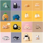Чехол для AirPods 1 2, корова, Акула, динозавр, молоко, чай, корги, собака, утка, свинья, милый мультяшный мягкий силиконовый беспроводной Чехол для Bluetooth наушников