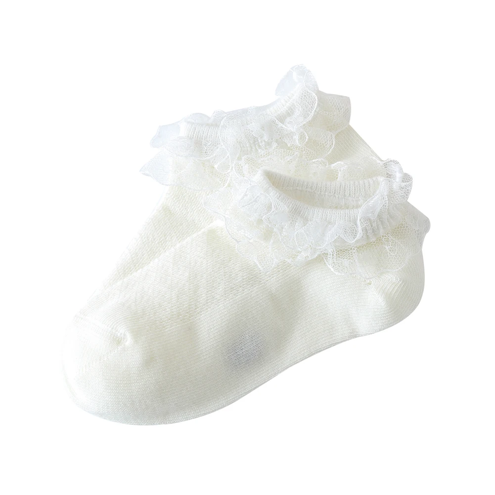 Чулки для новорожденных девочек детские носки с бахромой милые мягкие хлопковые