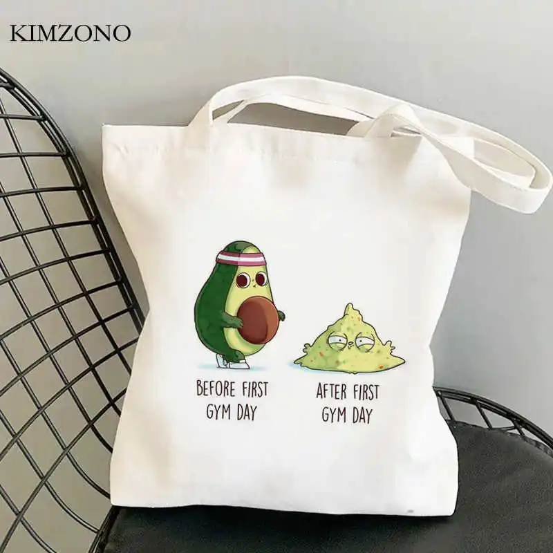 

Avocado shopping bag reusable eco recycle bag bolsas de tela shopper bolso bag tote fabric ecobag reciclaje cabas