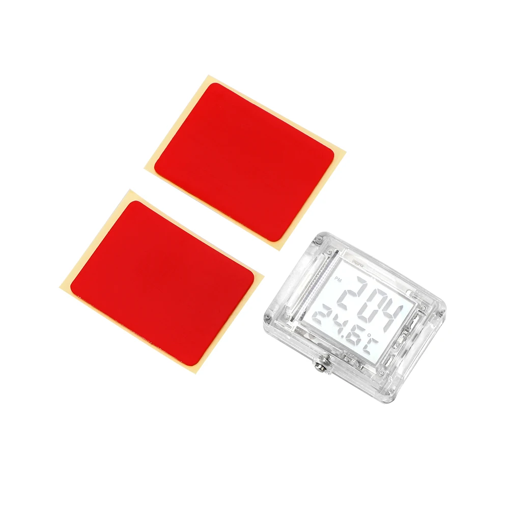 Часы для мотоцикла Водонепроницаемые Универсальные прозрачные светящиеся часы