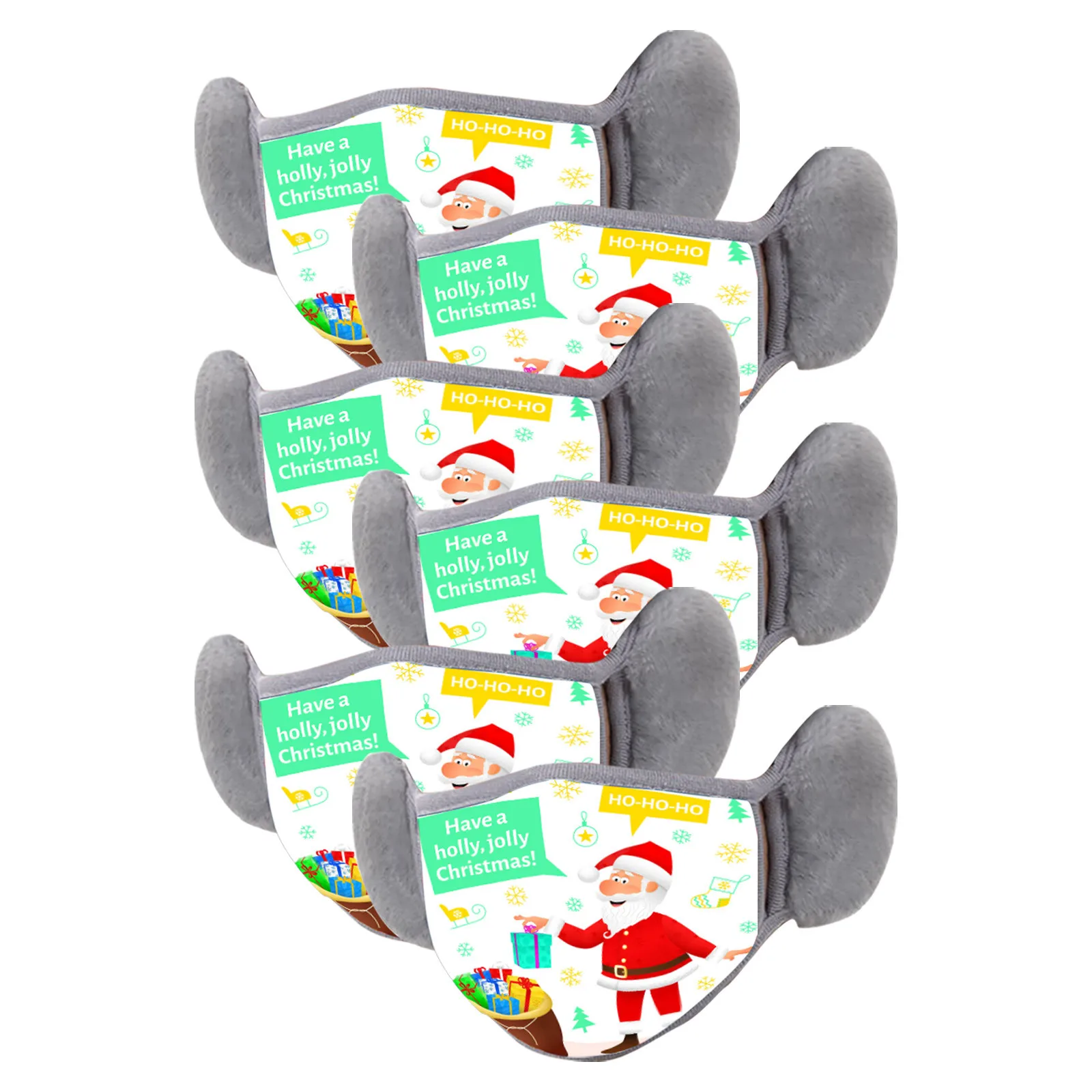 

Winter Christmas Printed Mask Dust-proof Smog-washable Face Cover Mask For Adults Mascarilla Facial Reutilizable Masque Lavable