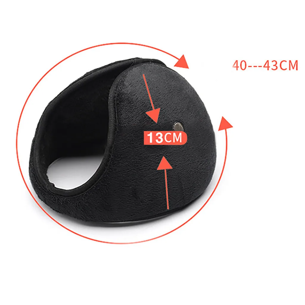 Men's And Women's Winter Warm Folding Protection Solid Color Earmuffs Plus Velvet After Wearing Two Sets Of Cold Ear Bags#P15 | Спорт и