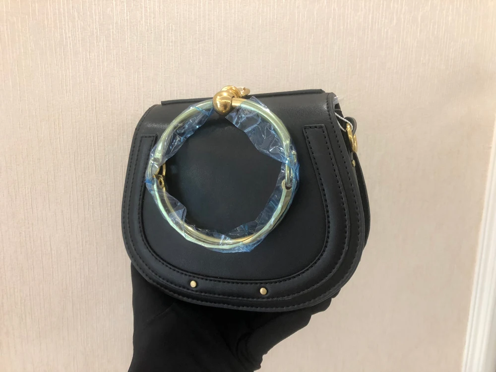 Брендовая дизайнерская сумка на плечо, роскошная женская сумка из натуральной кожи, большая седельная сумка с металлическим кольцом, Модная стильная сумка через плечо с ворсом