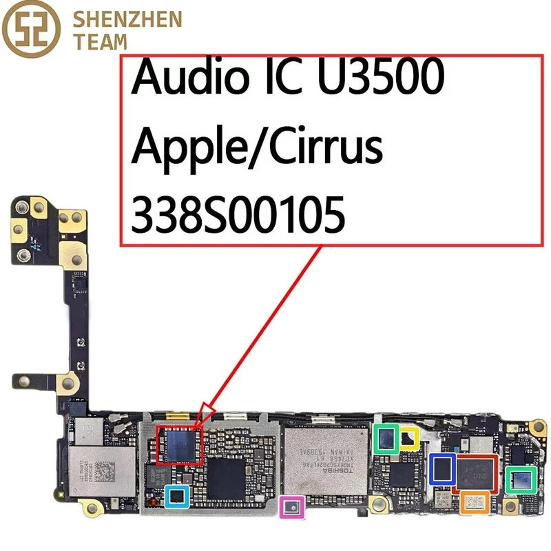 SZteam 10 шт./лот IC Codec 338S00105 Audio U3101 для iPhone 6S/6SP/7/7P|Платы мобильных телефонов| |