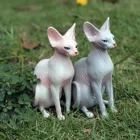 Статуэтка кошки без волос из смолы Sphynx, модель, статуэтка, украшение для дома, изысканная Статуэтка с высокой имитацией животного, двора и сада, ний