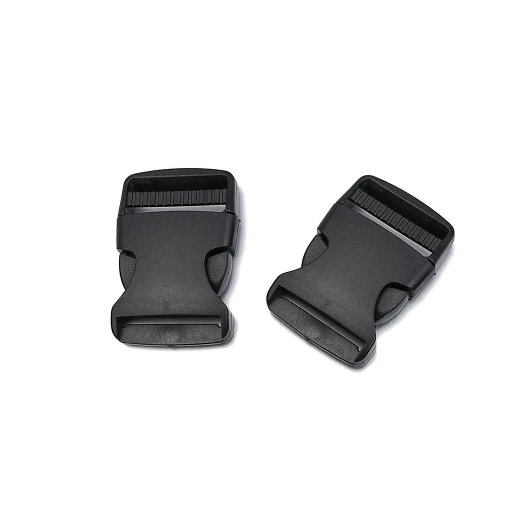 

2Pcs 38mm Camping Multi-tool Camping SuppliesPlastic Arched Side Release Buckle For Backpack Straps Webbing