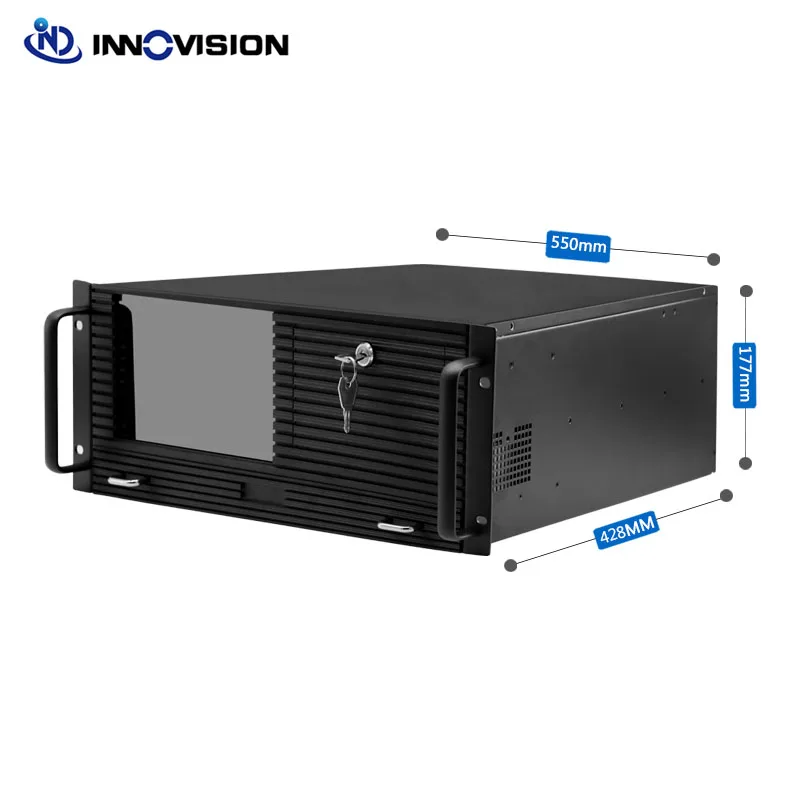 4U шасси алюминиевая панель дисплей 8 9 дюйма один станок 2 жестких диска горячая