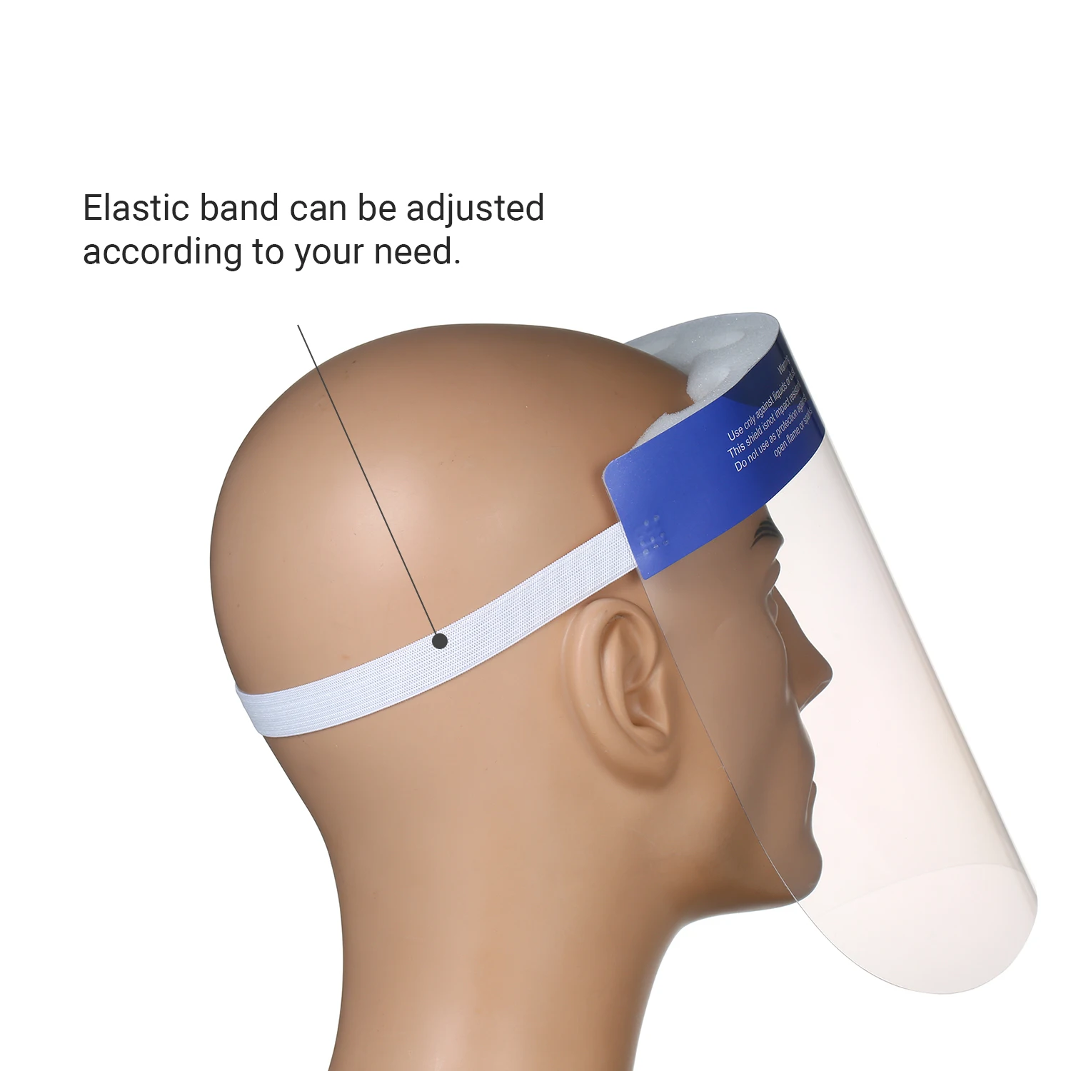 10 шт. прозрачная Пыленепроницаемая маска для лица Регулируемый защитный лицевой