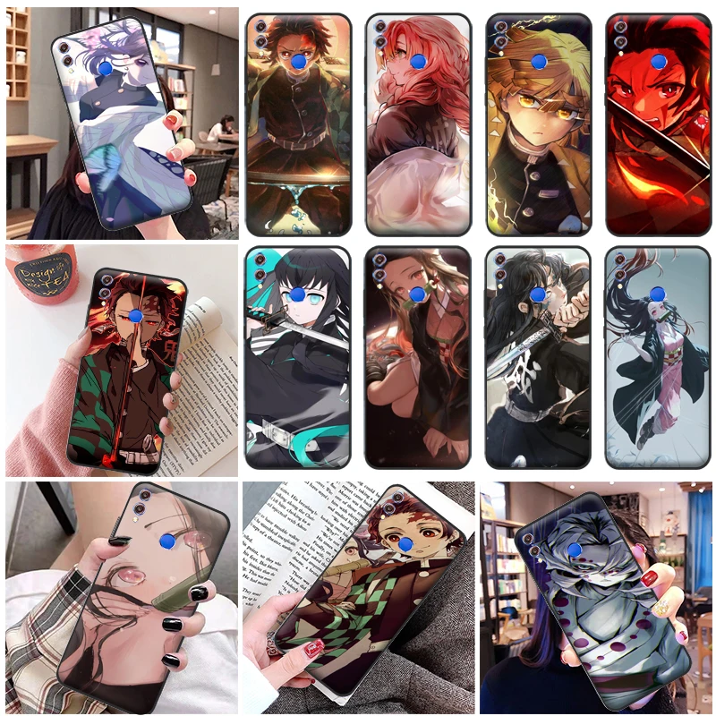 

Demon Slayer Kimetsu No Yaiba Kamado Nezuko Kamado Tanjirou Phone Case For Huawei Honor 8X 8C 7X Cases Funda Carcasa