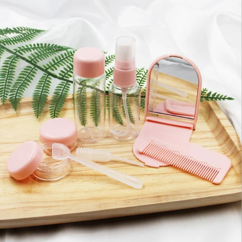 8PCs/set Essensial Travel Mini Plastic Transparent Empty MakeUp Container Bottle Face Lotion Atomizer Sample Bottles: | Красота и