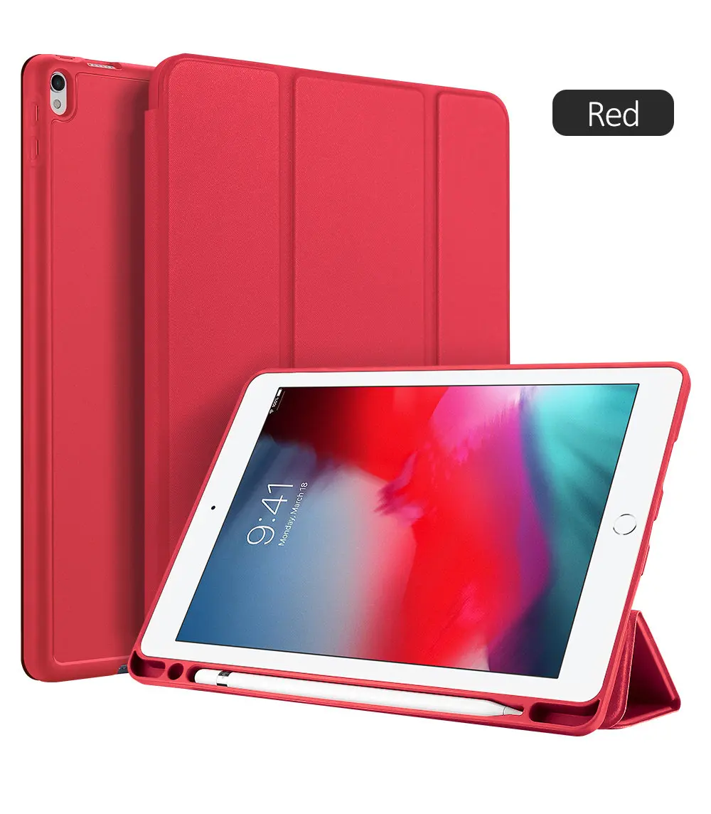 DUX DUCIS умный чехол для iPad Air PU кожаный флип Мягкий Чехол для iPad 9,7 Pro 10,5 11 12,9 Mini 5+ карандаш держатель