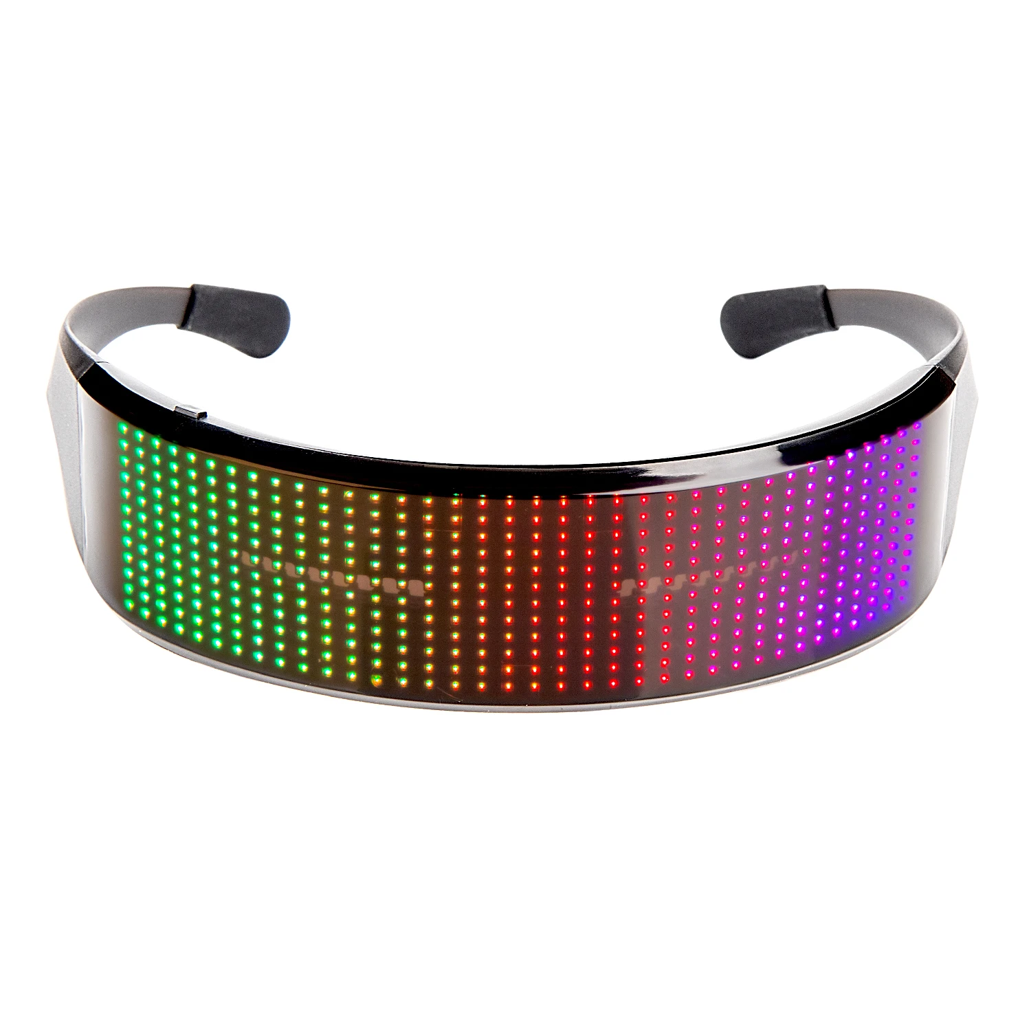 저렴한 세련된 블루투스 풀 컬러 펑크 LED 안경, 광고 스크롤링 LED 디스플레이, Dj 음악 파티에 적합, 크리스마스 장난감 선물