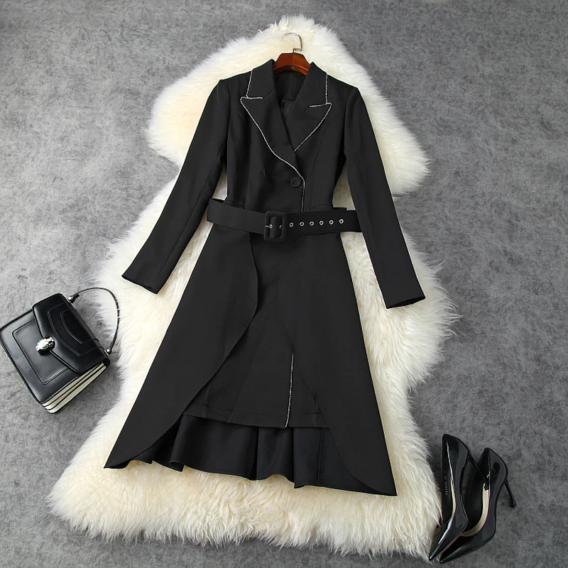 

Женское Повседневное платье, асимметричное платье для офиса, весна 2020