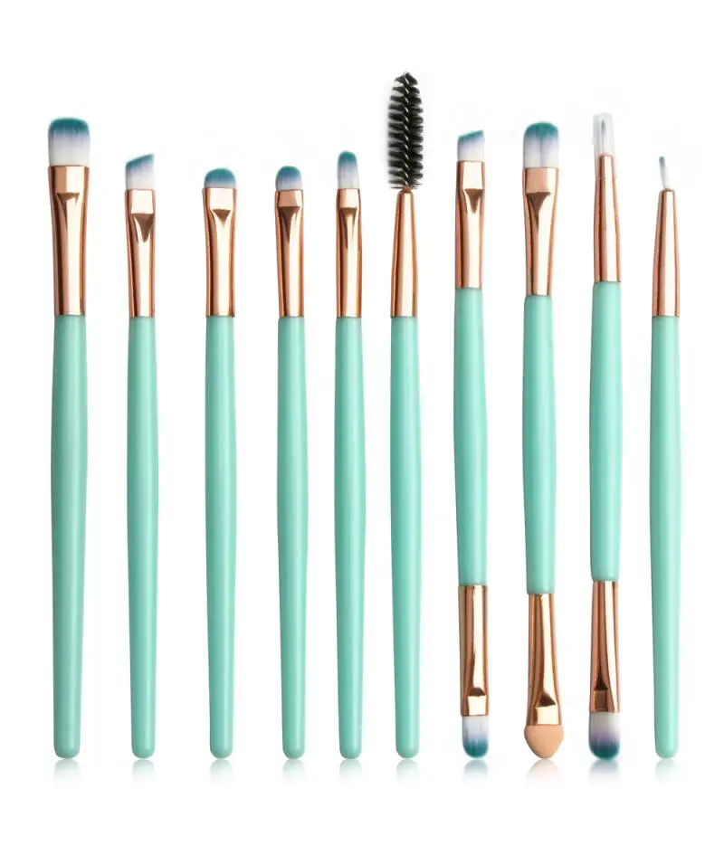 Портативная Профессиональная Кисть для макияжа глаз 10 шт./компл. тени-карандаш