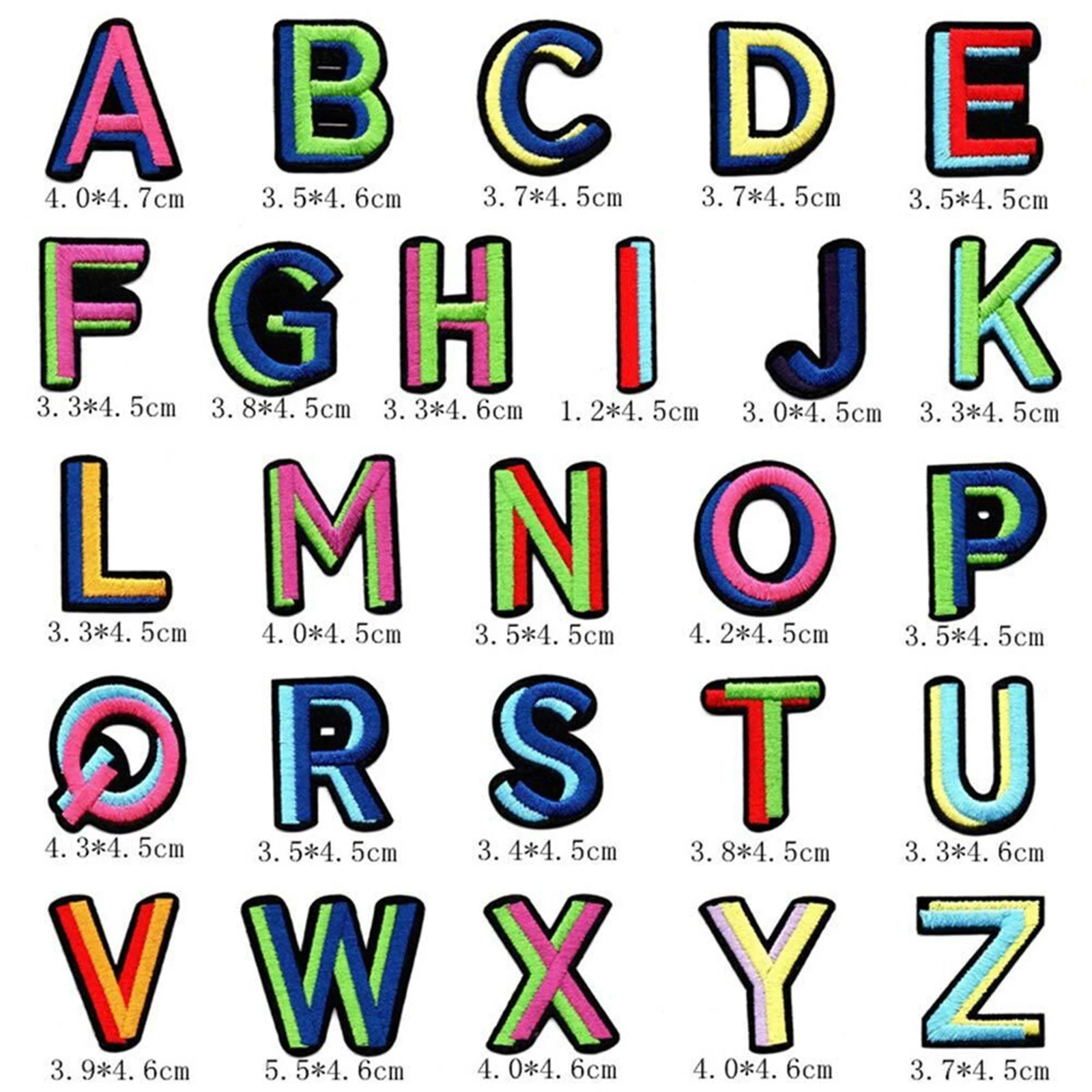 A-Z нашивки с надписью &quotIron On&quot алфавит из искусственной ткани нашивка для одежды