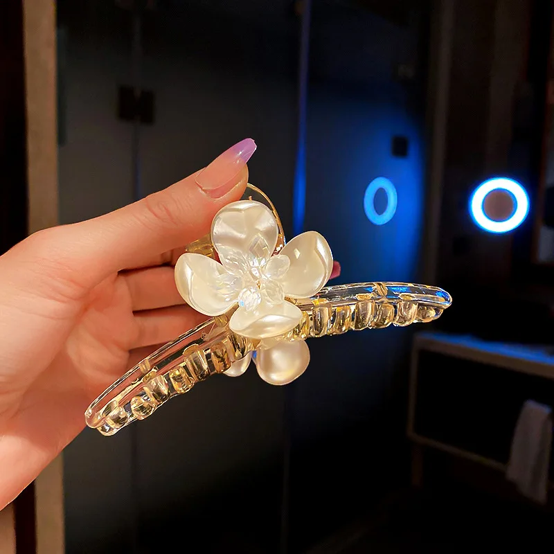 

Haarklauw hair A crab claw clip hairpin vintage headdress big garra de pelo haar klem Pearl catch pin haarklemmen grote haarklem