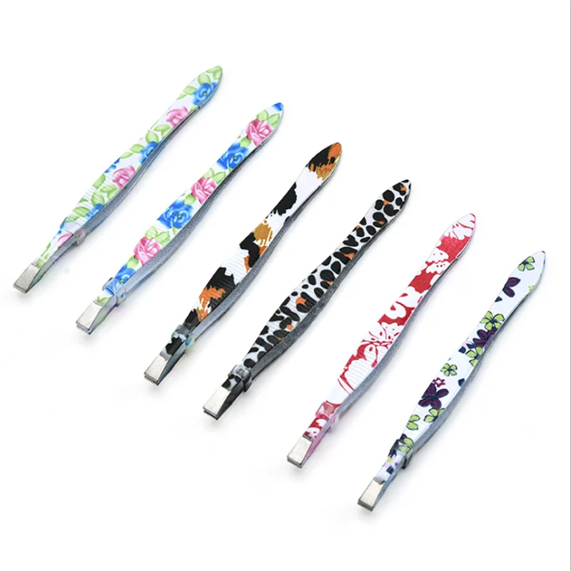 Новинка 1 шт. пинцет для бровей с цветком нержавеющая сталь удаления волос на лице