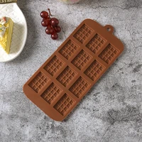 12 waffle silicone molds modern minimalist chocolate biscuit cake home restaurant baking tools kitchen fixture